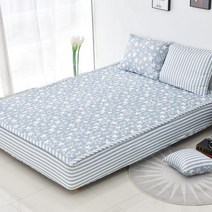 [엔디미온 카페트] 먼지없는침구 도톰한 패드겸 카페트, 01.별라인 블루진