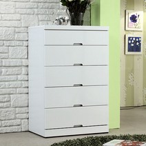 방친구 앨리스 2자 5단 목재서랍장, 화이트