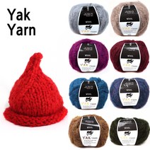 마마니트 야크 털실 뜨개실, 502 회색, 1개