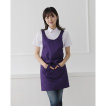앞치마하우스 서빙앞치마 AP1016, 보라, 1개