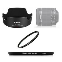 캐논 캐논EW-63C정품후드+겐코필터MC UV 58mm 세트_캐논EOS 200D 100D 800D 750D 700D, 단일옵션