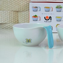 키리노키키친 일본 아리타야키 펀컵 이유식기, 손잡이-민트