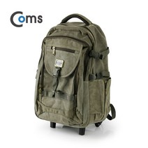 coms 가방 백팩 캐리어 겸용 21in 카키