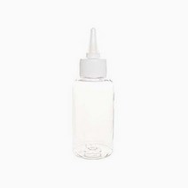 120ml 공병/DT120 뾰족캡, 투명용기/흰색캡