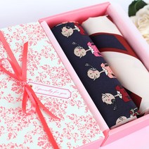 [미디엄템포] 앤티크 사각 스카프 선물포장박스 (S/M/L), 앤티크 핑크M(2장)