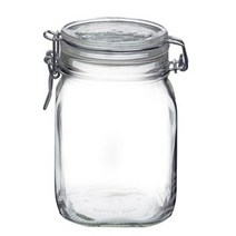 보르미올리 피도병 화이트 유리밀폐병 유리병 저장병, 1L, 1개