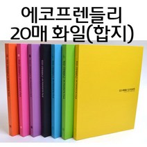 비비디한 컬러 합지 화일케이스 20매 / 에코프렌들리 a4 20p파일, 연두