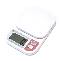 드레텍 디지털 주방저울 2kg, KS-208, 화이트