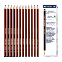 스테들러 트레디션 110 전문가용 지우개 연필, 4B, 1팩