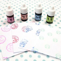 두루디자인 [만년스탬프 리필잉크 5ml] 주문제작 스탬프, 빨강