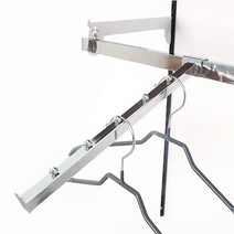 각사각 5볼 경사행거 / 각파이프용 후크 옷걸이 행거 찬넬 벽걸이선반, 길이30cm