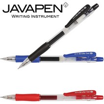 자바/중성펜 바인더젤 1타12입/ 0.5mm 볼펜, 블랙