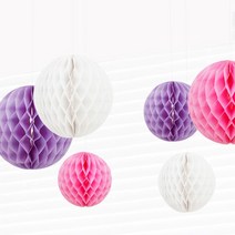 허니컴볼 장식세트 6입, 베이비톤