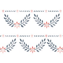 스텐실 도안_밀리터리 스웨이지 297 x 105mm (A4반), 선택안함