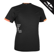 스켈리도 남녀공용 반팔티 S-120UBK 신축성 반팔티셔츠 트레이닝복 운동복