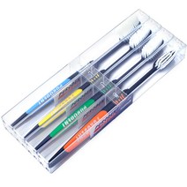 토탈하우스 독일 퓨로던트 칫솔 미세모 블랙 4P, 4PIECE, 1SET_KOR