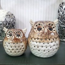 쇼핑아트 부엉이캔들홀더(1), 나비부엉이3p, 1세트