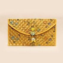 비단장이 고급 전통 칠색단 통장지갑