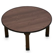 한목가구 원형 접이식테이블 4~5인용 태상 750 다용도상, 태상_엔틱옹이, pvc다리(원형 751)