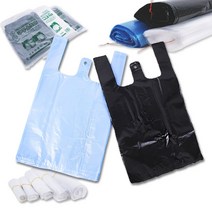 트렌드코리아 손잡이 마트봉투 검정, 왕대, 100매