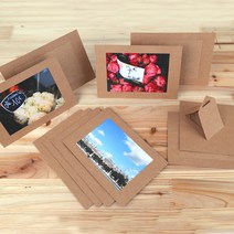 닥터프레임 크라프트 탁상용 종이 액자 10장 셋트, 3x5