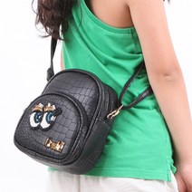 [hc컴즈]블랙스팽클 크러쉬 라운드 눈알크로스백