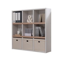 리바트 뉴프렌즈 3단 1200 책장 (화이트콤비 화이트), 화이트