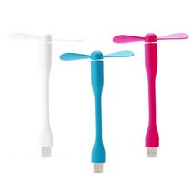 플러스원 USB 미니 선풍기 코브라형, 핑크