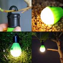 데이홈 LED 전구 버튼식 캠핑조명 3W, 전구색 웜화이트
