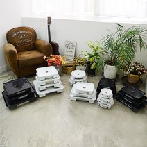 심폼 서랍식 화분 물받침대, 원형 블랙, 1개