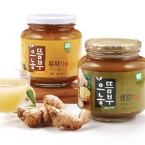 으뜸농부 유기농 유자차1kgX1병 + 유기농 생강차1kgX2병, 3kg, 1set, 1000ml
