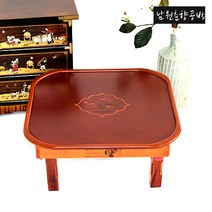 남원춘향공방 밥상 1인용 2인용 4인용 6인용 원형 접이식 사각 예쁜, 사각 정타원 원앙 3호(60x60), 1개