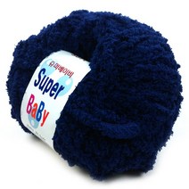 행복뜨기 슈퍼베이비 뜨개실 털실 수면실, 2233남색, 1개