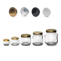 글라스락 [삼광유리] 낮은 유리병 시리즈, 화이트뚜껑, 700(L)*4, 700ml, 1개