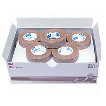 3M 마이크로포 종이반창고 1530 1533, 1박스, 1.25cmx24롤(살색)