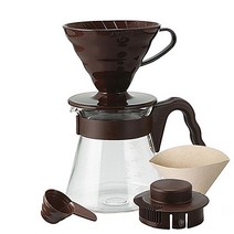 [하리오] 드립세트 (브라운) 700ml (VCSD-02CBR), 브라운
