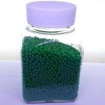 큰숲 개구리알 고흡수성수지 구슬, 초록, 120g