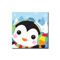 DIY캔버스페인팅, C13_팽귄과 아이스크림