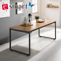 이스마트 스틸 테이블 1600*800 (사각다리), 상판:카페애쉬/프레임:화이트