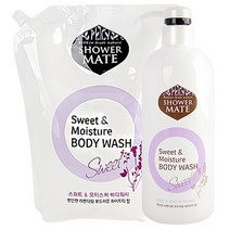 샤워메이트 스위트&모이스처 바디워시 2 000ml+750ml 바디클렌저, 1개