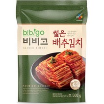 (냉장)씨제이제일제당 비비고 썰은배추김치500g(파우치), 500g, 1개