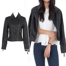 여성 바이커 가죽자켓 아우터_CJ03