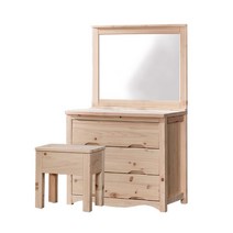 친환경편백아트 편백나무 클래식 화장대 세트