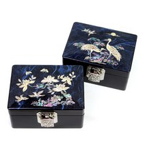 한지미니직보석함＆명함함 11센티(파랑), 학파랑