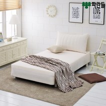 파란들 메모리폼 일체형 단면매트리스 더블침대_ch, 아이보리, 195mm (화이트)