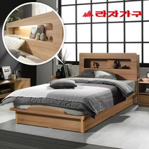 라자가구 베스트 LED조명침대 크림슨 아이크 + 채움H 독립매트리스 슈퍼싱글침대 퀸침대, 01.크림슨LED 평상형침대 슈퍼싱글SS_내추럴, 03.채움H 라텍스탑독립매트
