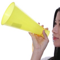게임 메가폰 소 옐로우 나팔 응원 도구 용품 체육대회, 단품