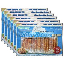 헬로도기 300gX6개 펫천국 강아지 간식 모음, 헬로도기 우유 치킨껌 300g, 6개