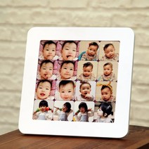 폰카N액자 화이트 4구 자석액자 액자세트, 포토 자석 45mm 단품