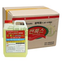 신주크리너 1.8L-6개입 썬룩스 계단신주청소약품 세제 금속청소약품 건축물 계단에 광택을 시원스럽게해주는 광택제 청소용품, 1개
